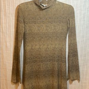 Santini Mavardi Snakeskin sheer long dress Small